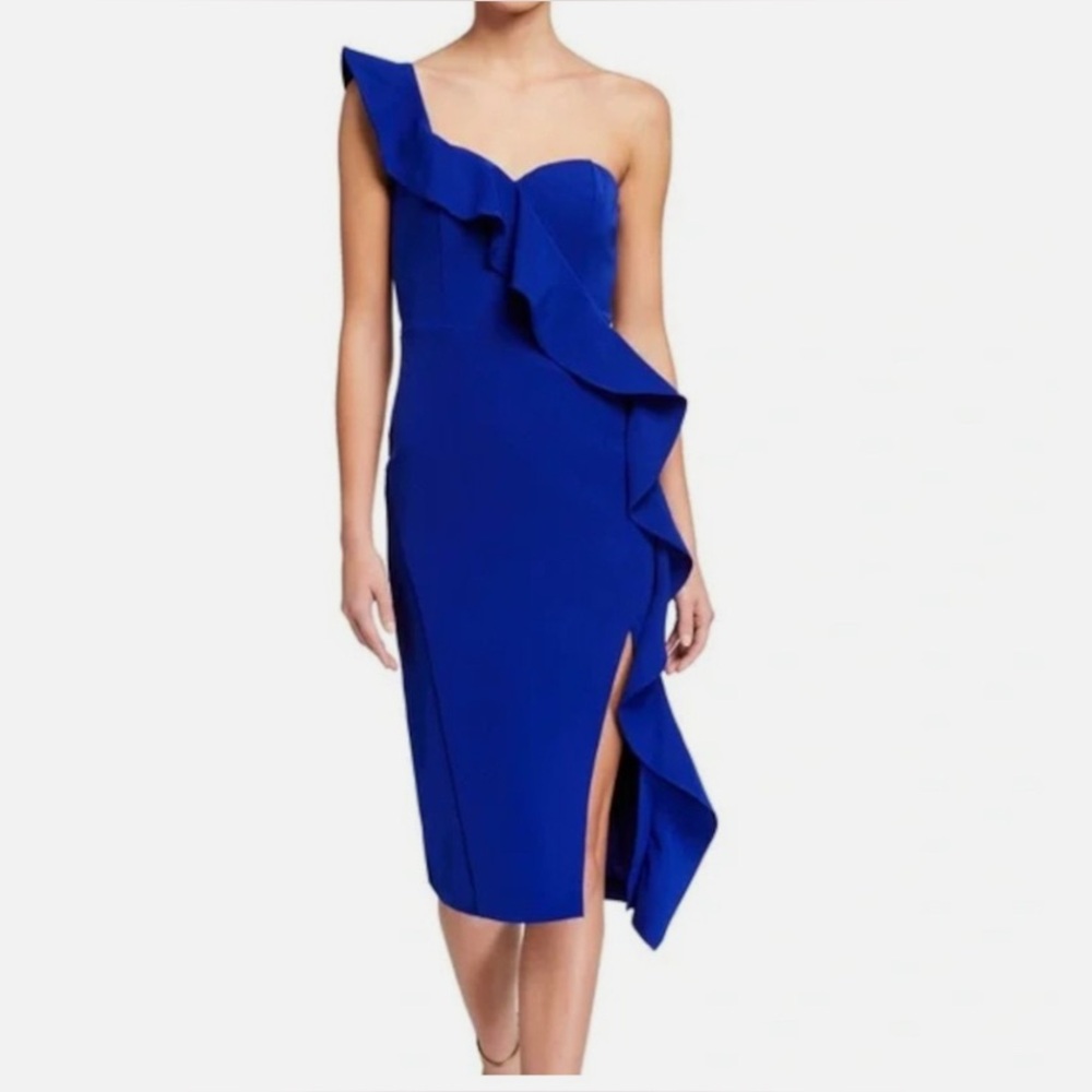 Adrianna Papell Royal Blue Strapless Dress NWT